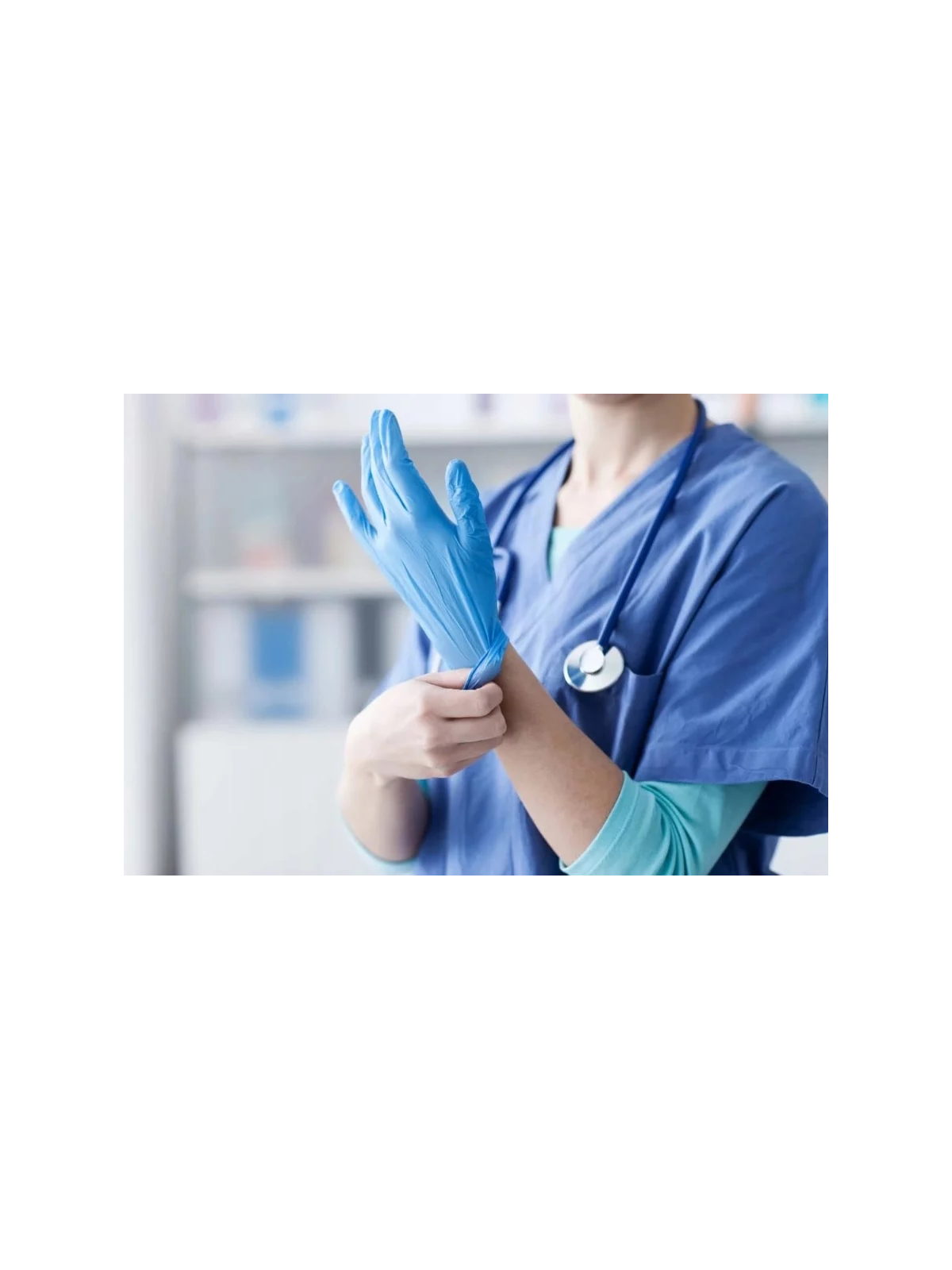 Нітрилові рукавички без пудри easyCARE ZARYS M (100 шт.)