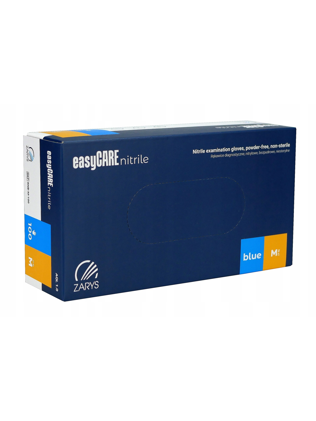Нітрилові рукавички без пудри easyCARE ZARYS M (100 шт.)