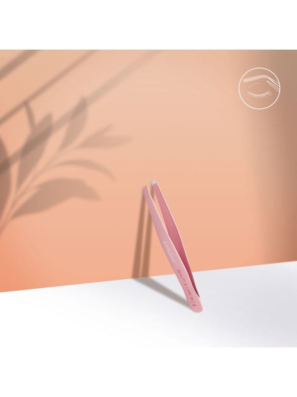 Staleks Beauty & Care 11 Type 3 Eyebrow Tweezers (Wide Beveled) — Janelle Shop