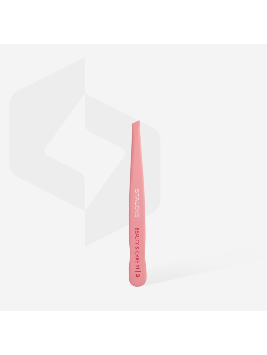 Pęseta do brwi Staleks Beauty & Care 11 Typ 3 (szeroka skośna) — Janelle Shop